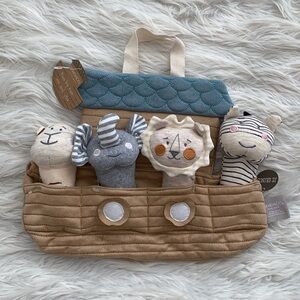 Demdaco | Noah’s Ark With Squeakers Plush Toy Set
